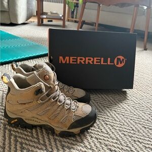 Merrell Tan Waterproof Hiking Boots (2 Mid)